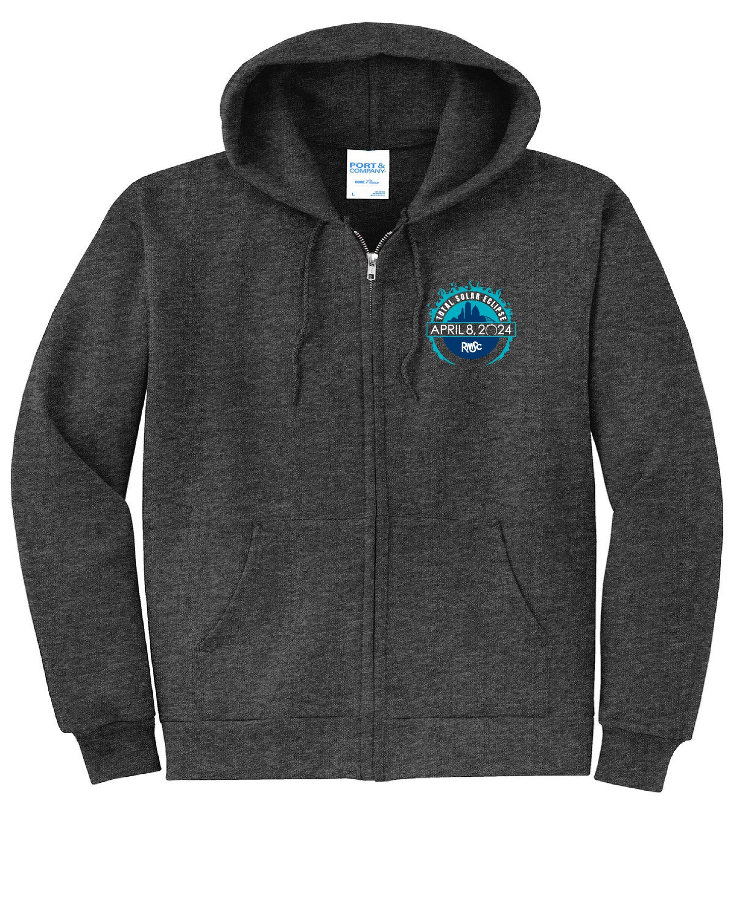Grey Total Solar Full-Zip Hoodie